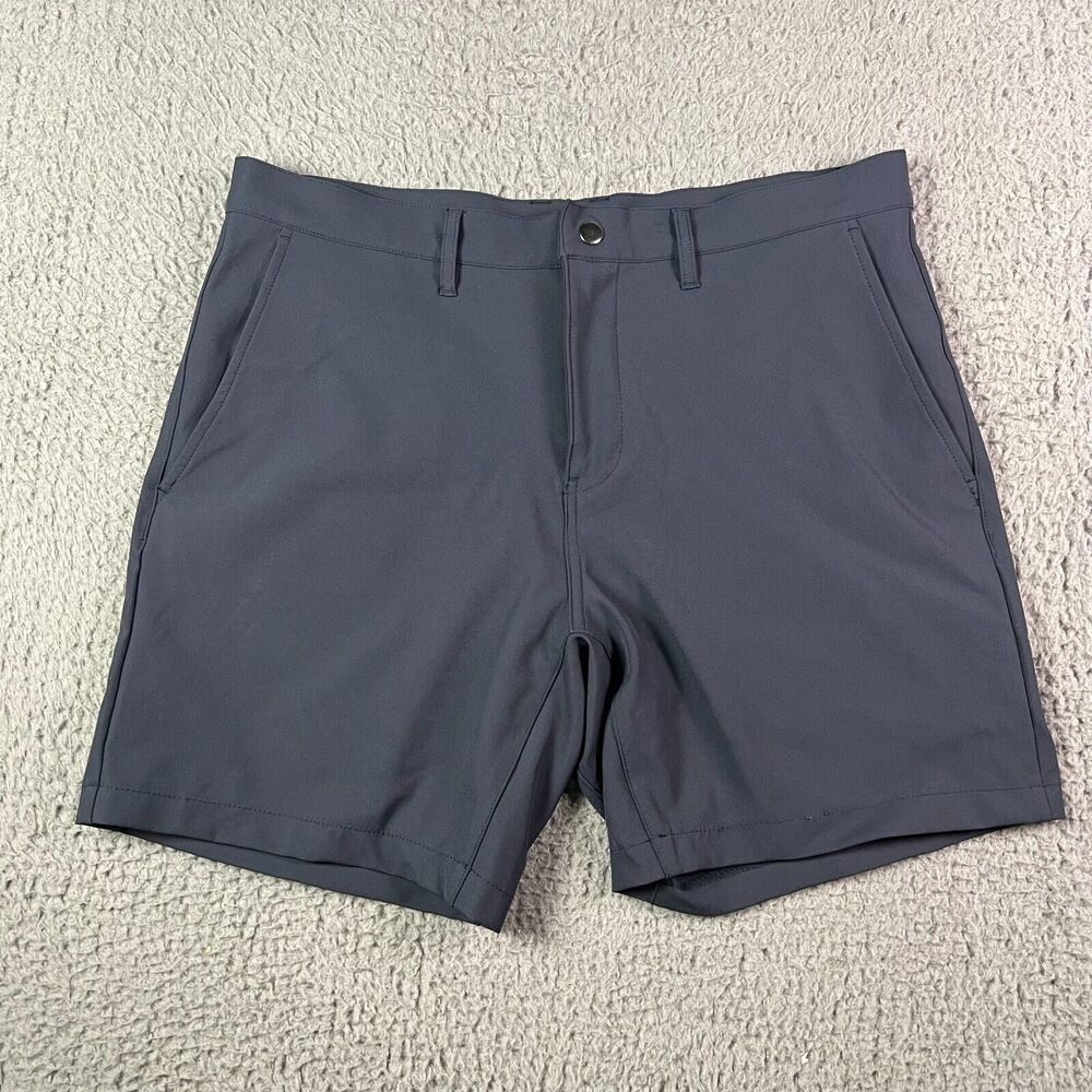 State And Liberty Shorts Mens 31 Navy Blue Athletic Chino Stretch 7" Performance